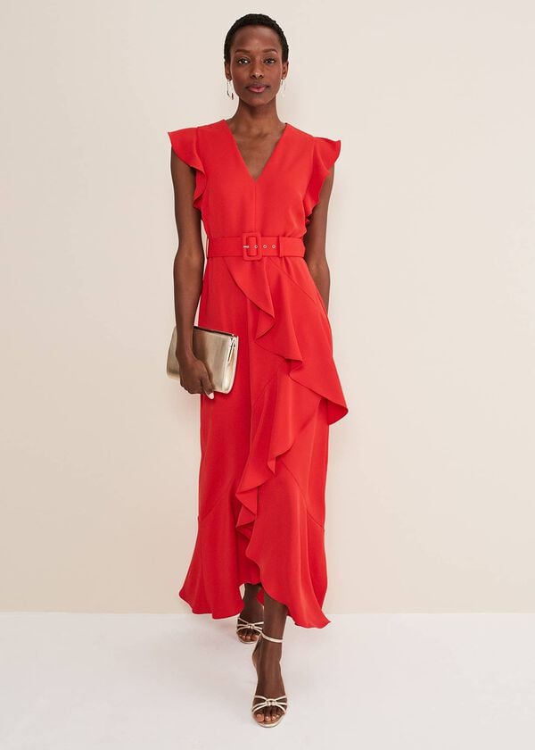 phase eight Phoebe Frill Maxi Dress