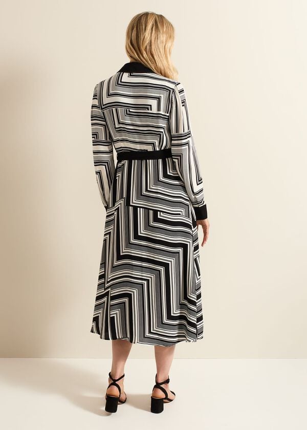 Phase Eight Pia Striped Midaxi Dress