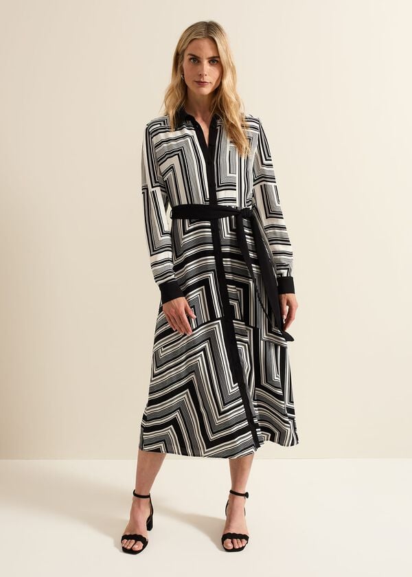 phase eight Pia Striped Midaxi Dress