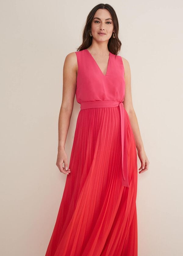Phase Eight Piper Ombre Pleated Dress