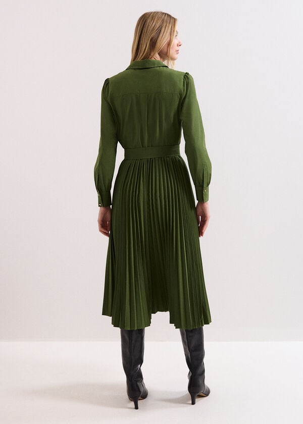 Phase Eight Pleated Midi Dress