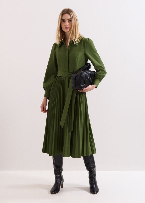 phase eight Pleated Midi Dress