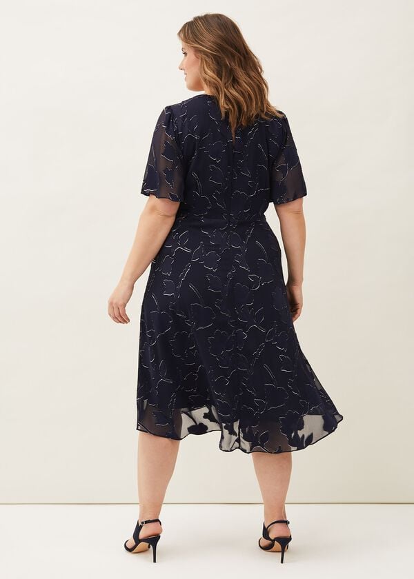 Phase Eight Polly Foil Jacquard Dress