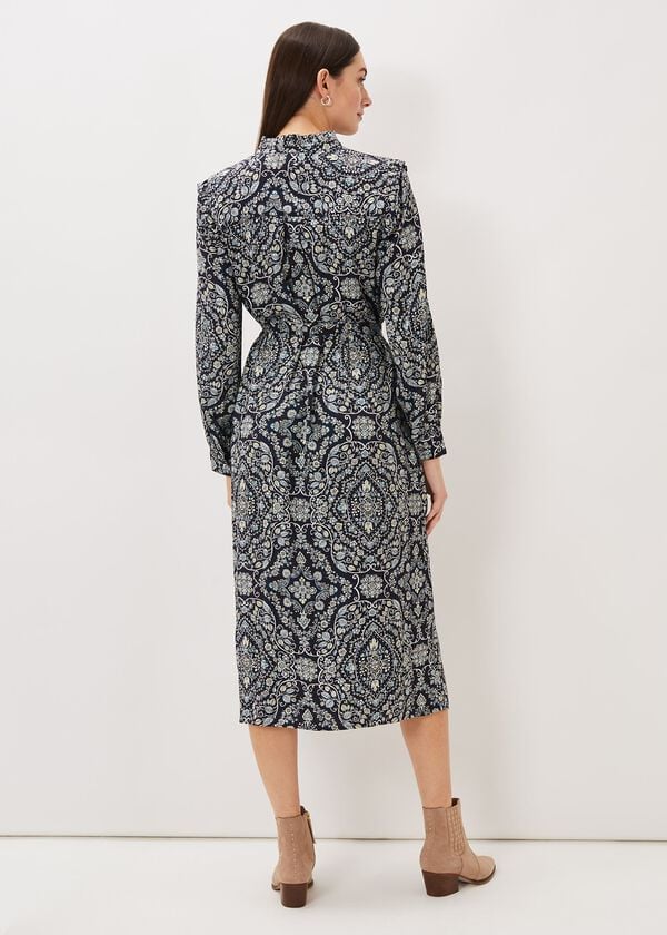Phase Eight Polly Paisley Print Midi Dress