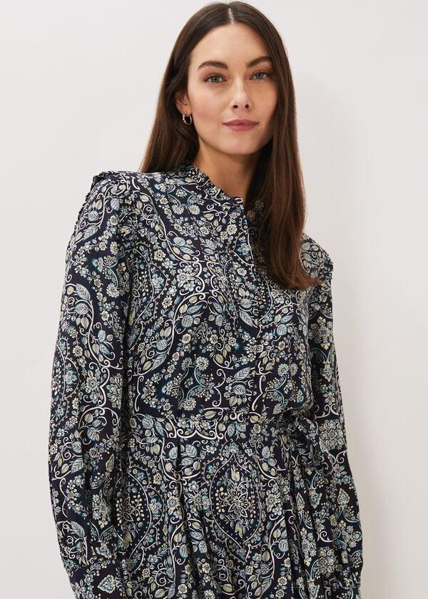 Phase Eight Polly Paisley Print Midi Dress