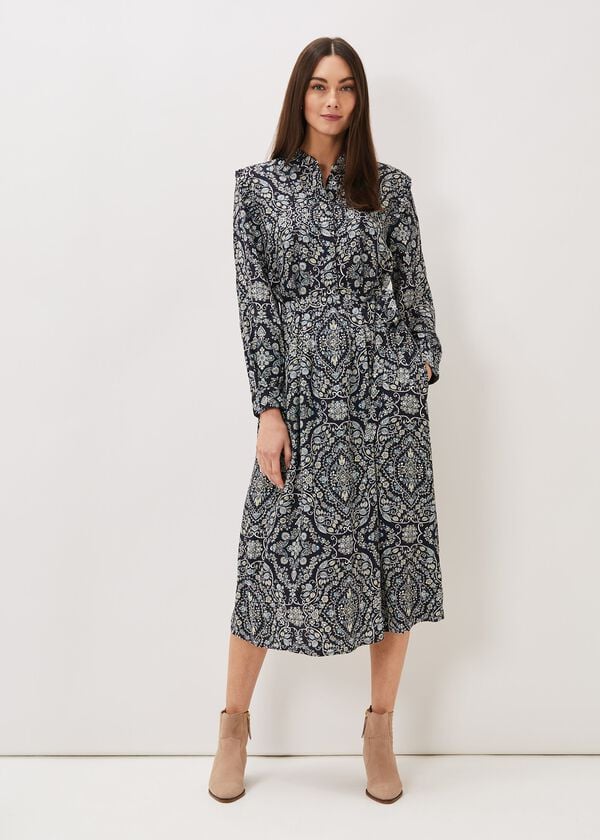 phase eight Polly Paisley Print Midi Dress