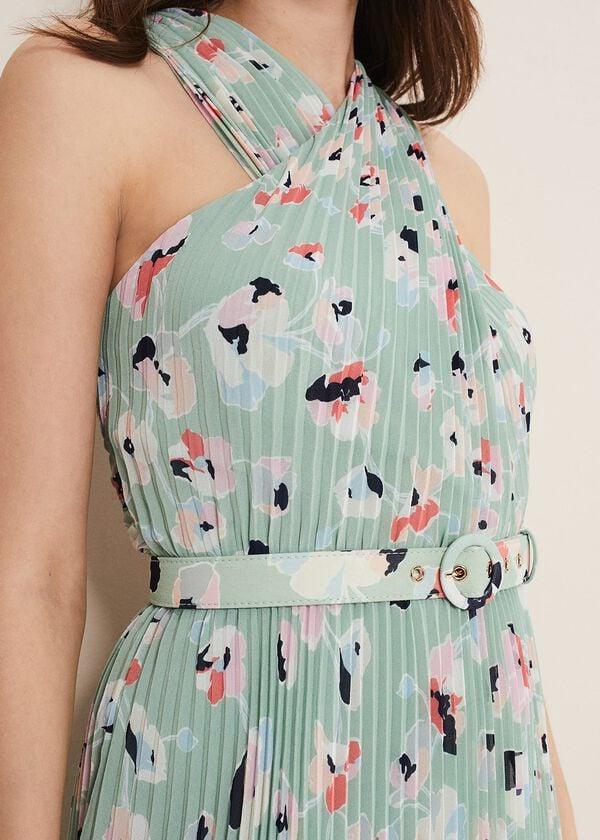 Phase Eight Portia Print Pleated Dress