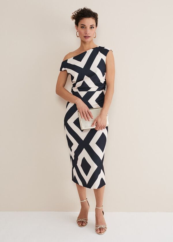 Phase Eight Posy Geo Fitted Dress