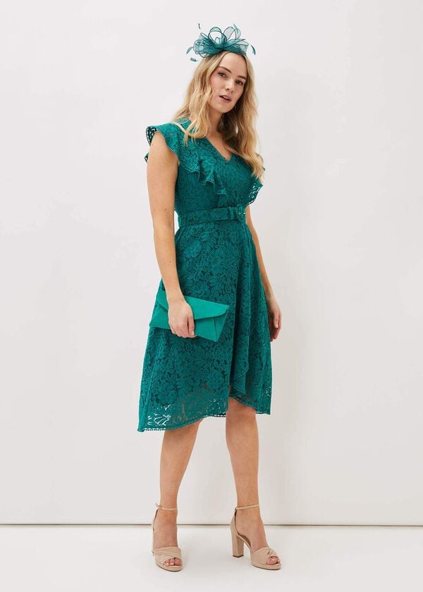 Phase Eight Priya Lace Frill Dress