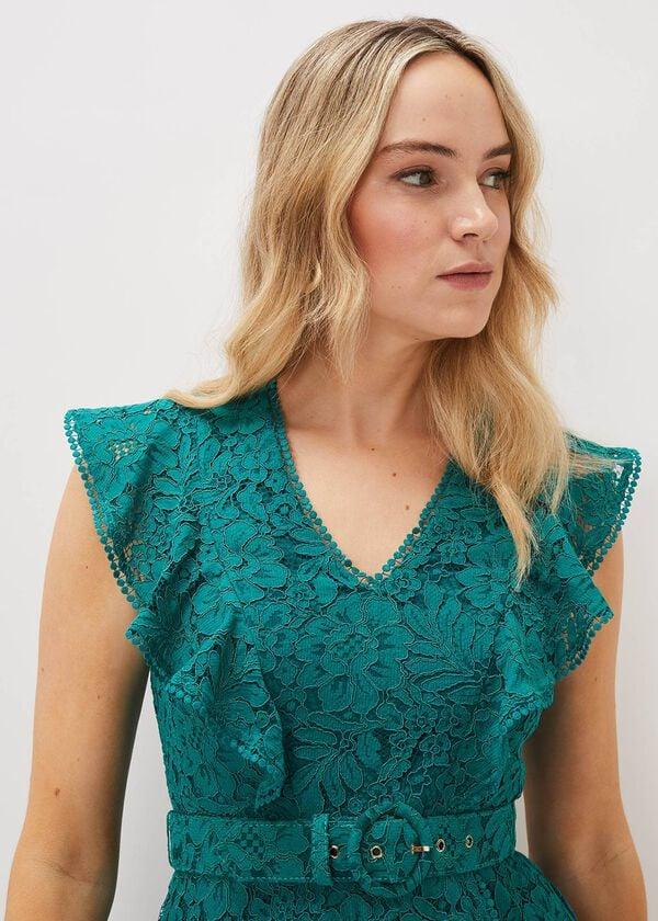 Phase Eight Priya Lace Frill Dress