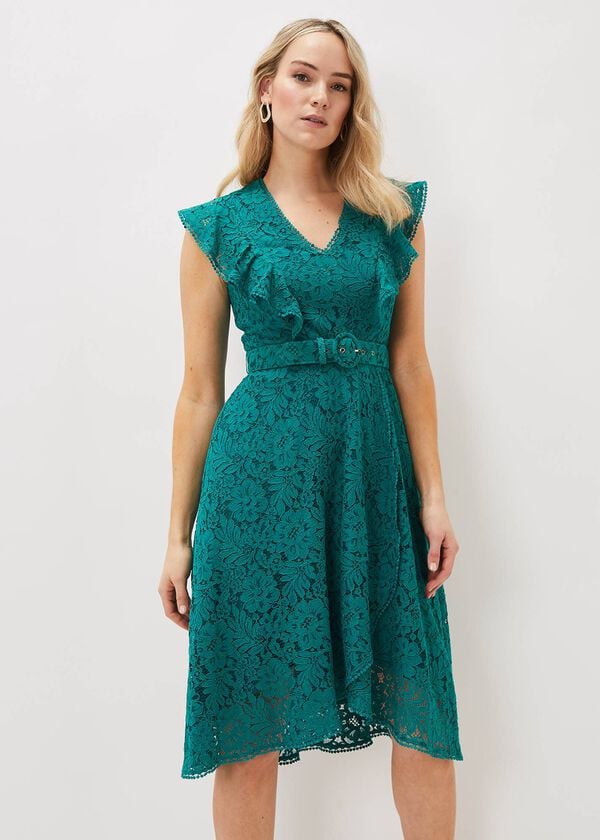 phase eight Priya Lace Frill Dress