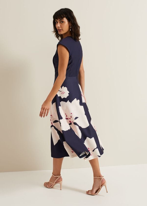 Phase Eight Rakhi Scuba Fit And Flare Midi Dress