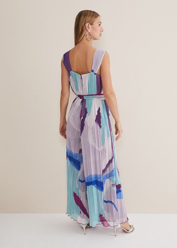 Phase Eight Rhona Abstract Wide Leg Jumpsuit