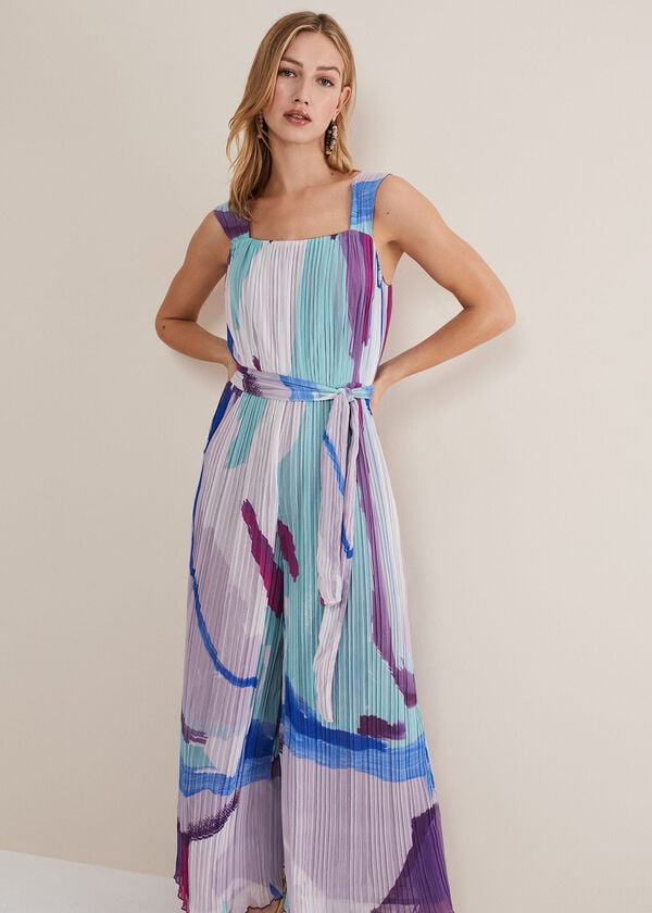 phase eight Rhona Abstract Wide Leg Jumpsuit