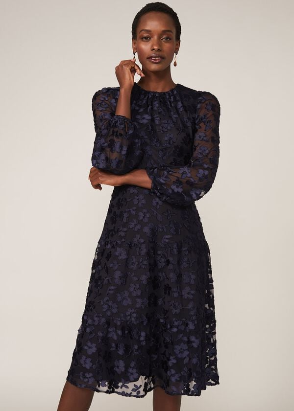 phase eight Rhona Floral Flocked Dress