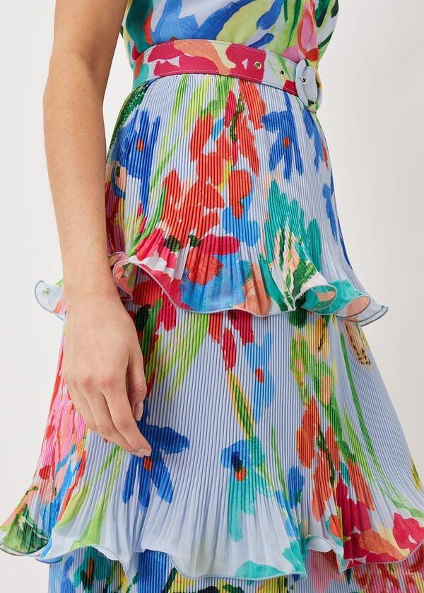 Phase Eight River Floral Tiered Midi Dress