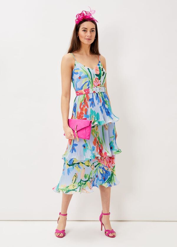 phase eight River Floral Tiered Midi Dress