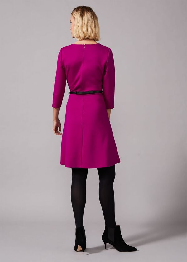 Phase Eight Romina Belted Swing Ponte Dress