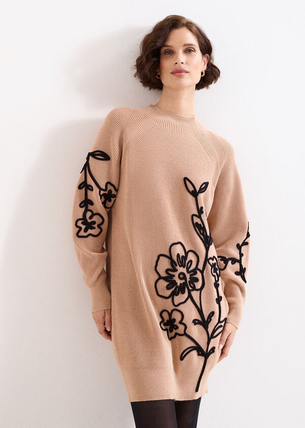phase eight Rosa Applique Jumper Dress