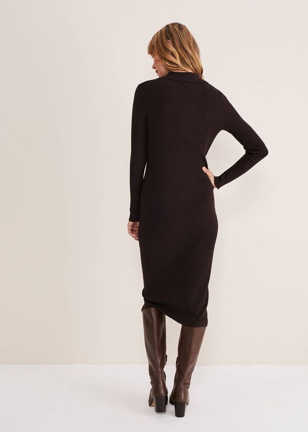 Phase Eight Rosa Ribbed Button Through Dress