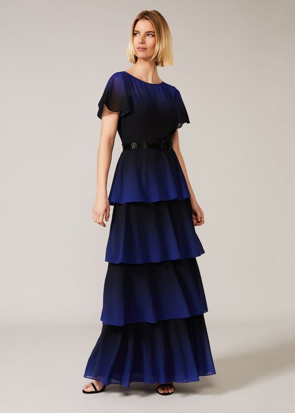 phase eight Rosalie Dipdye Tiered Dress