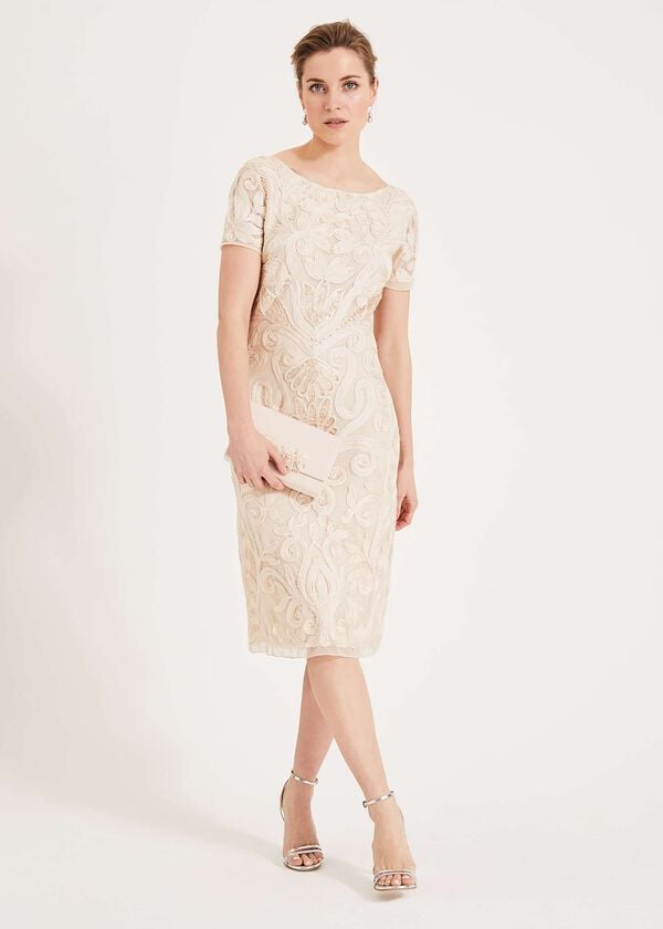 Phase Eight Rosalie Tapework Lace Dress