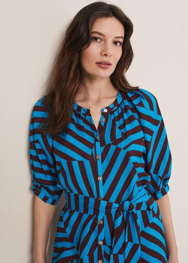 Phase Eight Rosella Striped Mini Dress