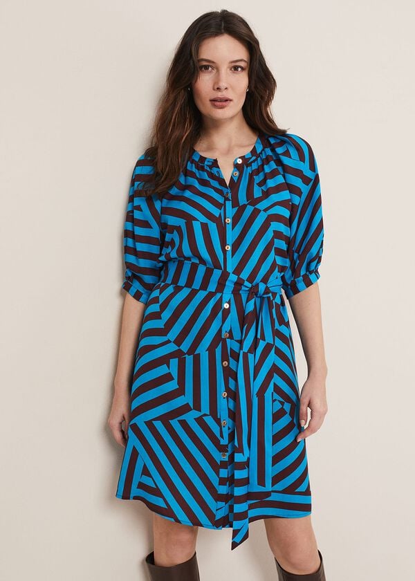 phase eight Rosella Striped Mini Dress