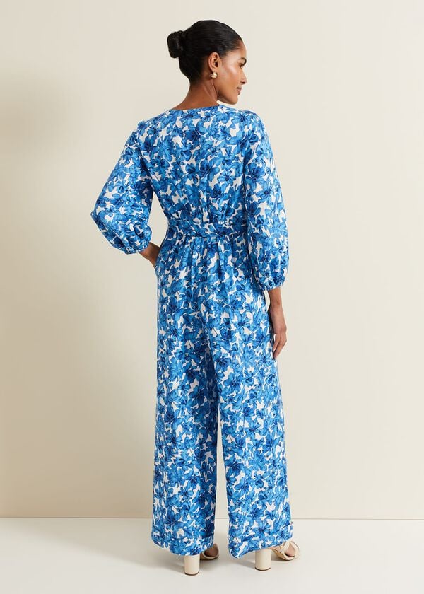Phase Eight Rosey Floral Zip Jumpsuit