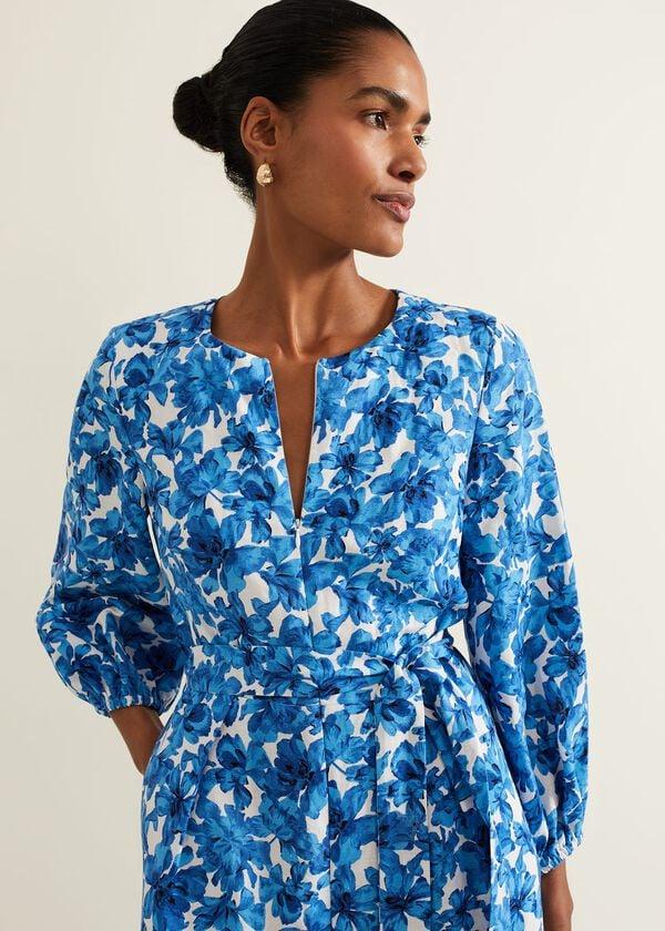 Phase Eight Rosey Floral Zip Jumpsuit