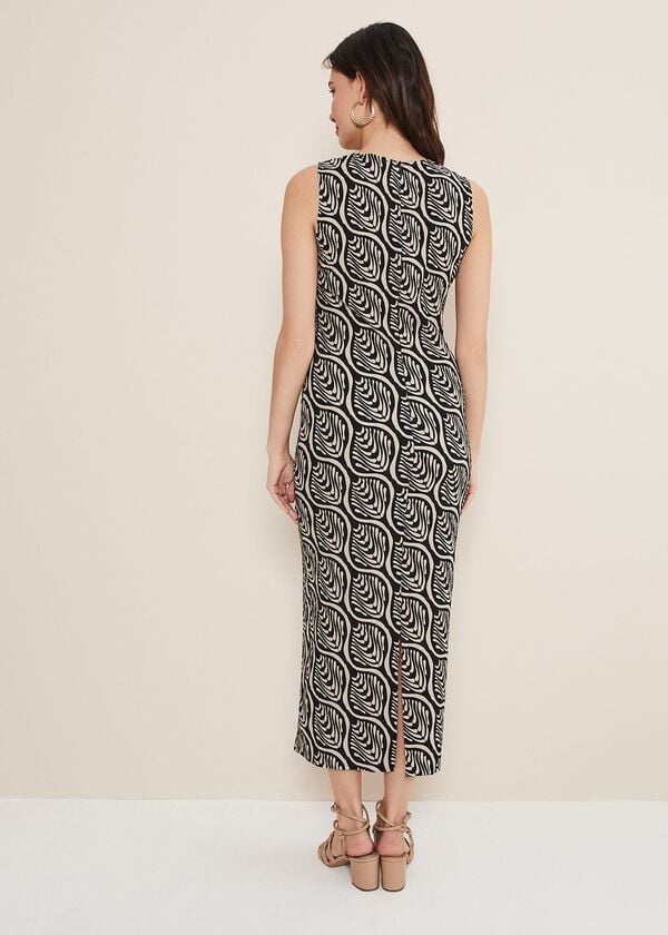 Phase Eight Rubie Geo Bodycon Midi Dress