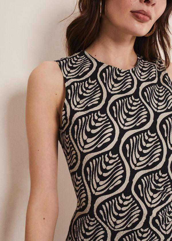 Phase Eight Rubie Geo Bodycon Midi Dress