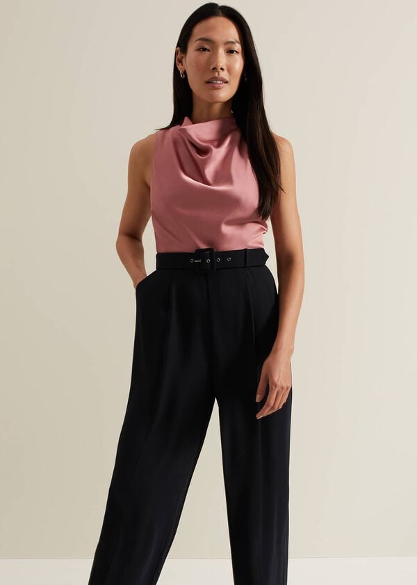 Phase Eight Sabina Satin Wide Leg Jumpsuit