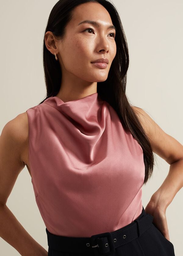 Phase Eight Sabina Satin Wide Leg Jumpsuit