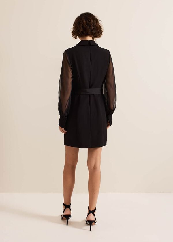 Phase Eight Saeda Black Tux Dress