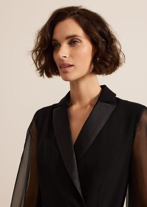 Phase Eight Saeda Black Tux Dress