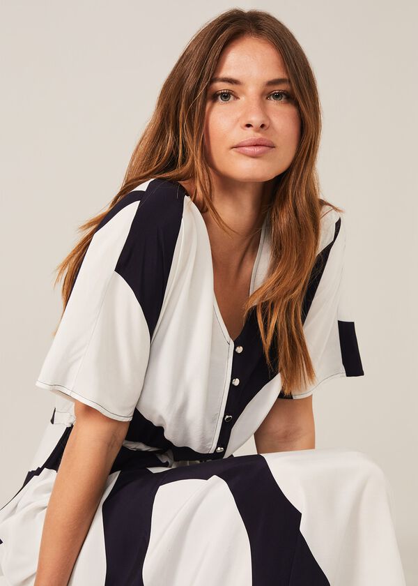 Phase Eight Sage Spot Dress