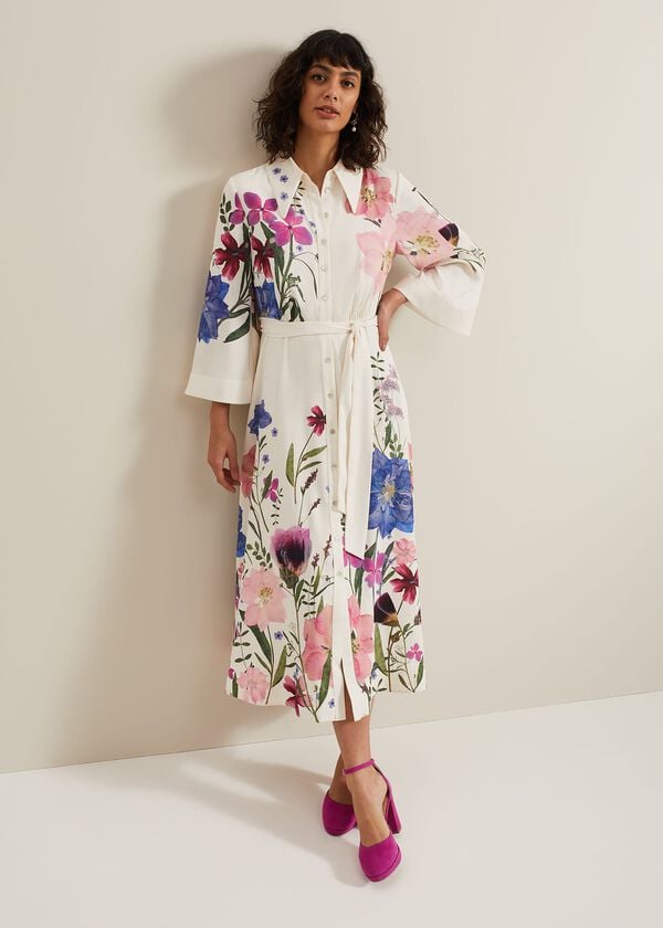Phase Eight Salli Printed Shirt Dress