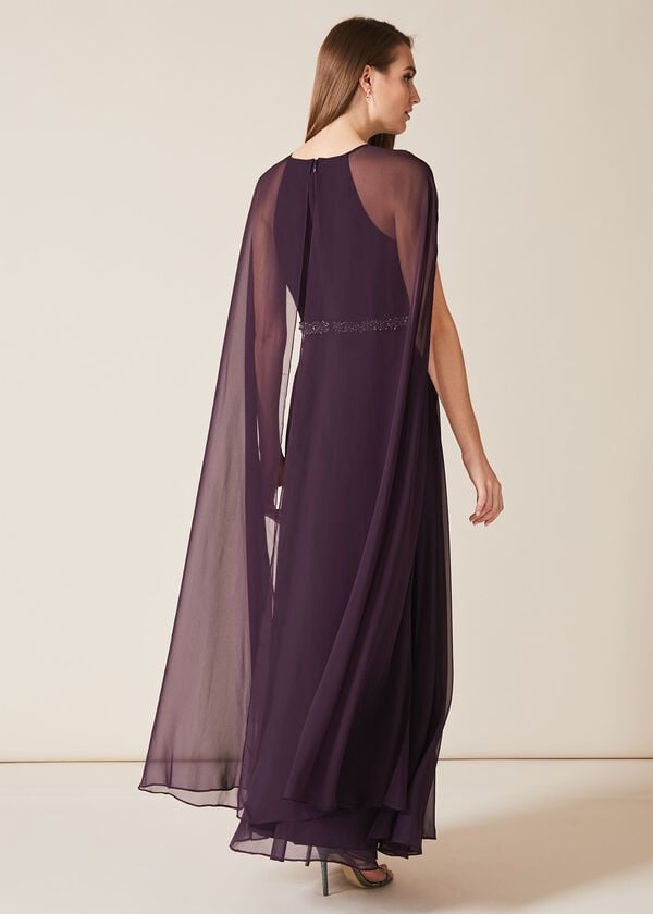 Phase Eight Samira Cape Beaded Dress