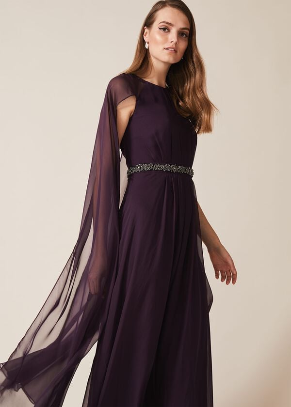 Phase Eight Samira Cape Beaded Dress