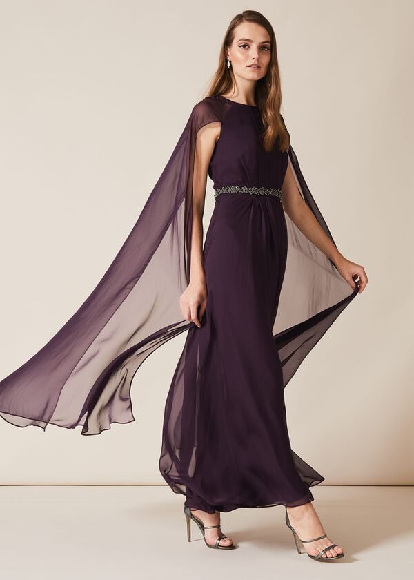 phase eight Samira Cape Beaded Dress