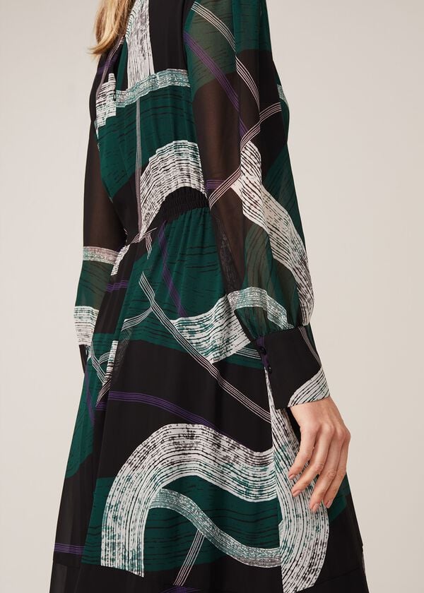 Phase Eight Saoirse Swirls Chiffon Dress