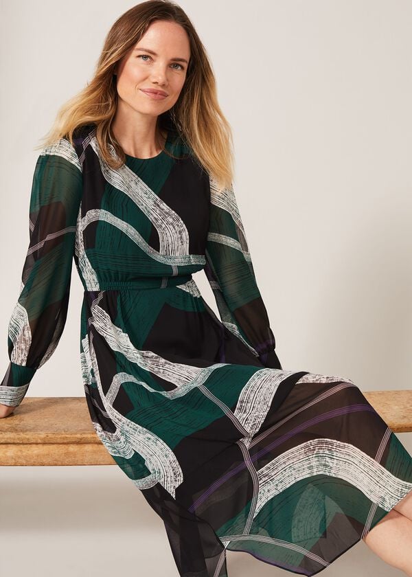 phase eight Saoirse Swirls Chiffon Dress