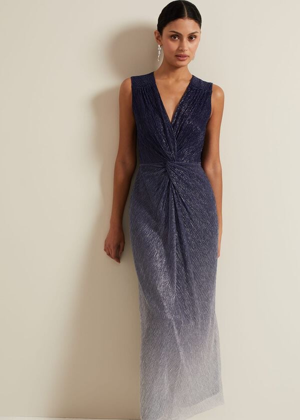 Phase Eight Sara Metallic Jersey Maxi Dress
