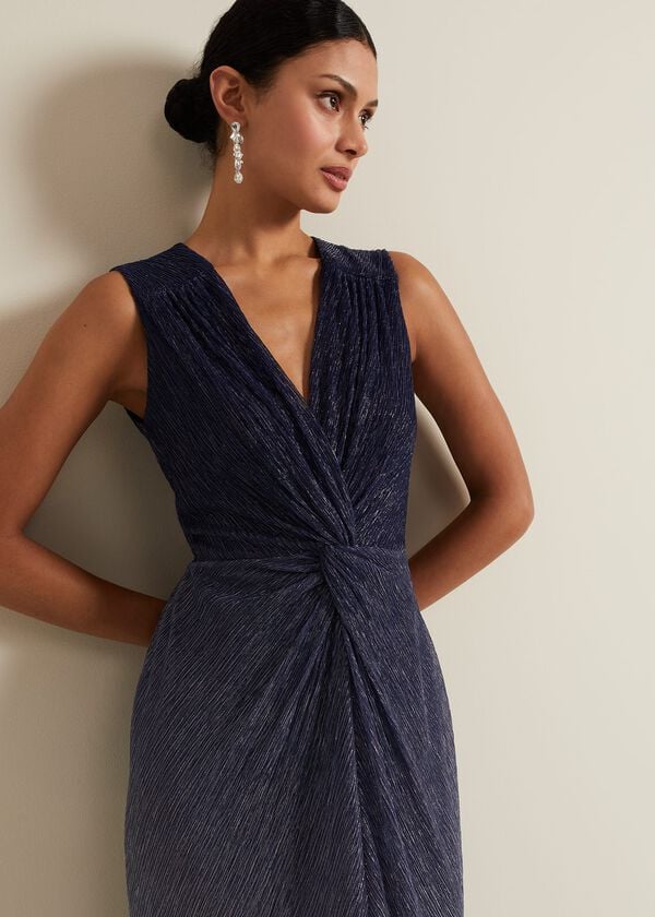 Phase Eight Sara Metallic Jersey Maxi Dress