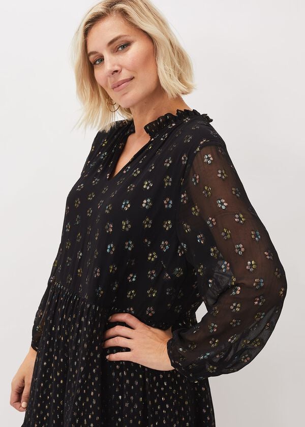 Phase Eight Sarah Sparkle Jacquard Dress