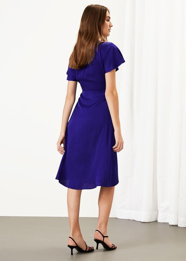 Phase Eight Sasha Satin Wrap Dress