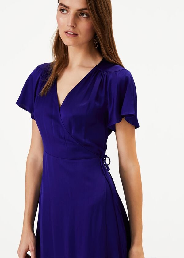 Phase Eight Sasha Satin Wrap Dress
