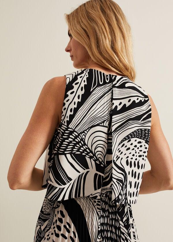 Phase Eight Saskia Abstract Pleated Jumpsuit