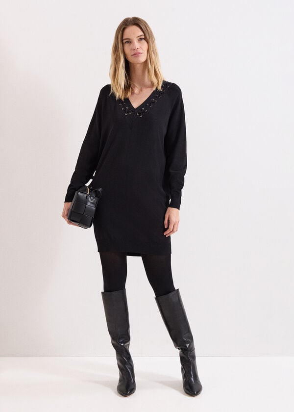 Phase Eight Senita Black Tunic